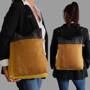 anti-theft convertible anti-theft backpack bag handmade fet a BarcelonaLara Rabal