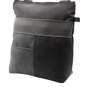 pocket anti-theft convertible backpack handmade gray texture Lara Rabal