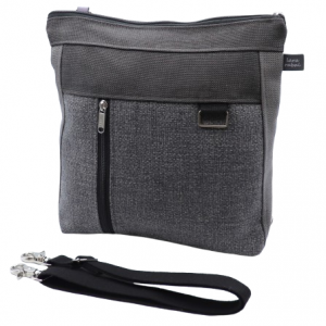 bolso mochila convertible antirobo gris Lara Rabal