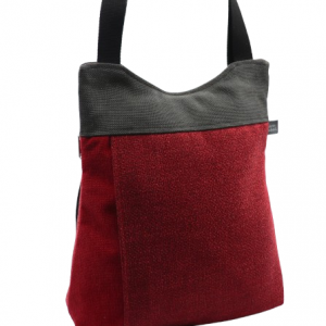 handmade red anti-theft convertible backpack bag Lara Rabal