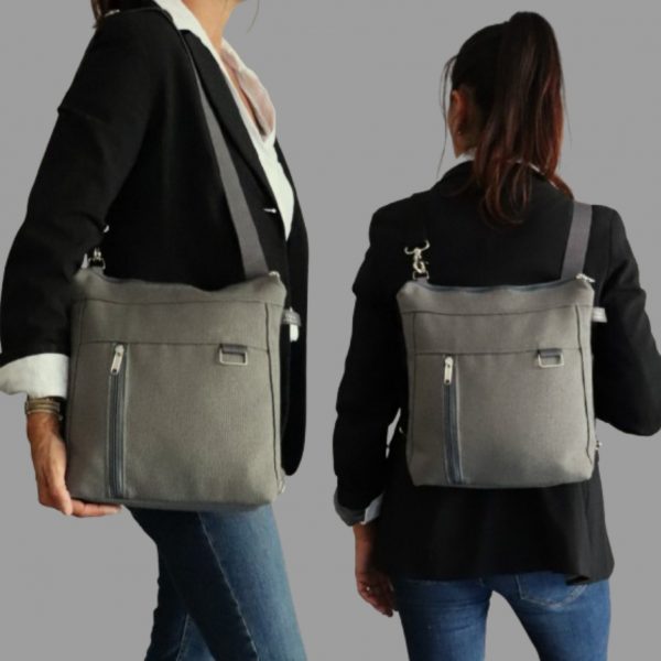 bolso transformable mochila convertible handmade fet a ma a BarcelonaLara Rabal