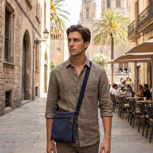 DUNA es una riñonera de doble cremallera con bolsillos individuales. Cinta de 30mm.regulable. Tela de tapiceria. Lavable a máquina 30º. Tratamiento anti manchas.Ronyoneres fetes a ma a barcelona. hechas a mano handmade barcelona