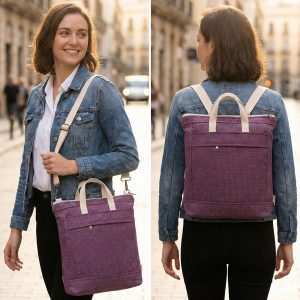 Bossa convertible a motxilla feta a mà a Barcelona amb teles de qualitat i disseny únic. Ideal per al dia a dia, aquesta peça artesana combina estil, comoditat i funcionalitat. Pots portar-la com a bossa de mà o transformar-la fàcilment en motxilla, adaptant-se al teu ritme de vida actiu. Fabricada artesanalment en un petit taller de Barcelona, és una bossa sostenible, original i pensada per a dones que valoren la moda responsable i el disseny independent. Cada peça és única, feta amb cura i en edició limitada. bossa convertible a motxilla, feta a mà a Barcelona, peça artesana, disseny únic, moda sostenible, taller artesanal, edició limitada, bossa original per al dia a dia, motxilla de disseny independent. BOSSA DE MA Bossa de mà artesana feta a mà a Barcelona, amb un disseny original i atemporal que combina funcionalitat i estil. Elaborada en un petit taller amb teles de qualitat i molta cura pels detalls, és una peça única pensada per a dones que valoren l’artesania i la moda sostenible. Aquesta bossa és ideal per al dia a dia o per donar un toc especial als teus looks. L’interior està folrat i disposa de butxaques per tenir-ho tot organitzat. Està confeccionada en edició limitada, seguint criteris de producció local i responsable. Un complement pràctic, elegant i amb personalitat pròpia, creat a Barcelona per oferir-te una alternativa diferent a la moda convencional. bossa de mà artesana, bossa feta a mà Barcelona, bossa original per dona, moda sostenible Barcelona, producte artesanal local. RONYONERA Ronyonera feta a mà a Barcelona, pràctica i amb estil, ideal per portar el que necessites amb llibertat de moviments. Aquesta peça artesana està confeccionada en un petit taller amb teles de qualitat, cuidant cada detall perquè sigui còmoda, resistent i única. Perfecta per al dia a dia, per viatjar o per anar a festivals, la ronyonera compta amb butxaques segures, tancament resistent i cinturó regulable per adaptar-se a diferents mides. És una opció funcional i sostenible, pensada per a persones que busquen complements amb personalitat, fabricats de manera local i responsable.