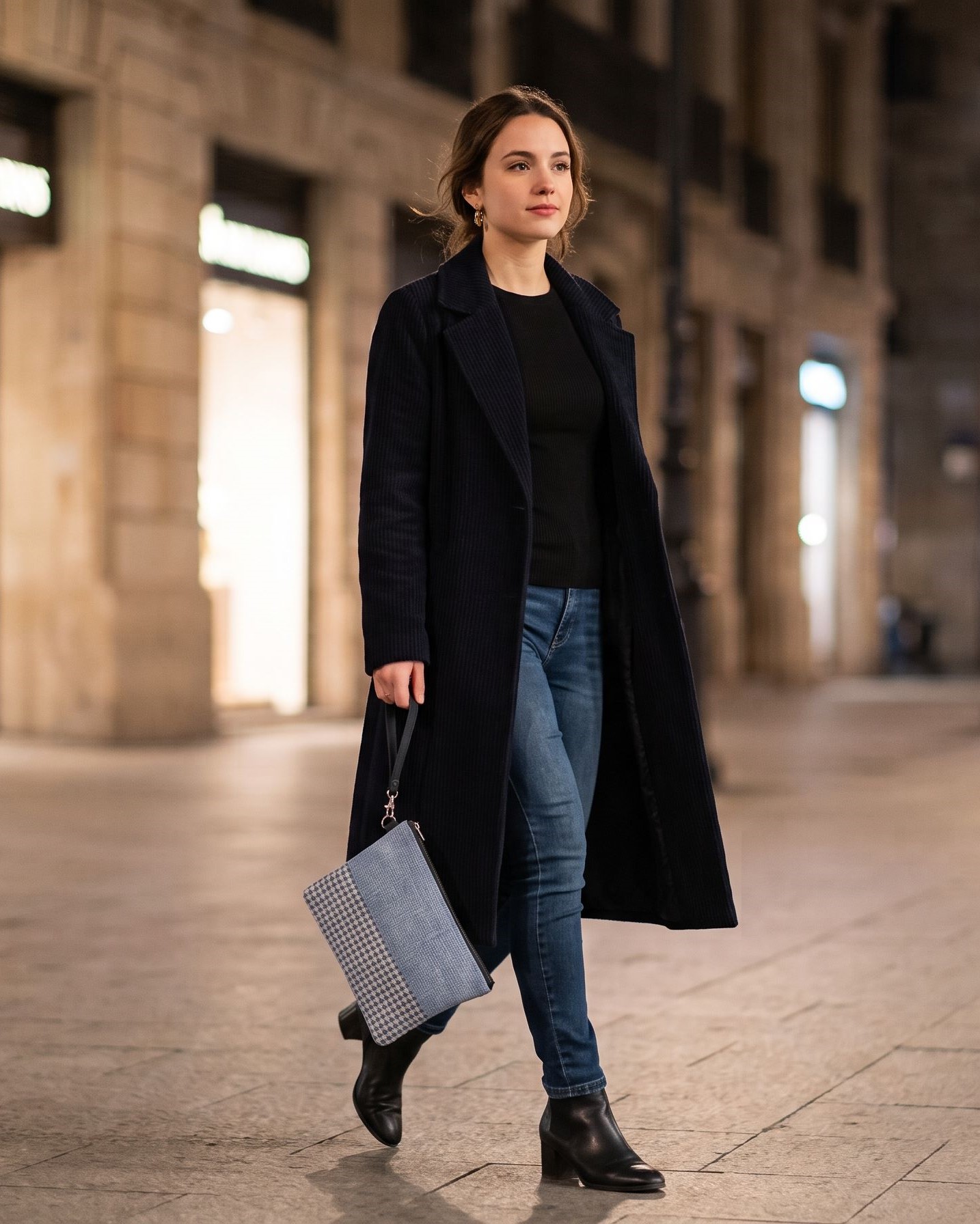 model clunch blau CLUNCH ARTESANAL, BOSSA DE MA TIPO CLUNCH, FET A MA